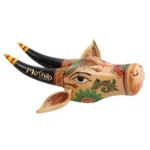 Wooden Cow head Wall Hanging