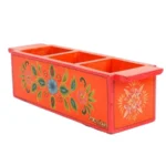 Mango Wood hand Painted Knifes/ Spoon Holder