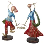 Iron Decorative Garba Dancing Couple Show piece for home,Office Decor.